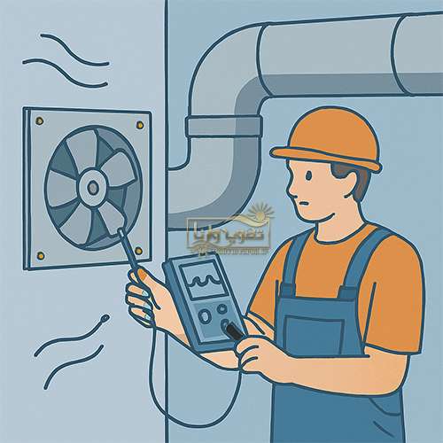 عیب یابی هواکش صنعتی